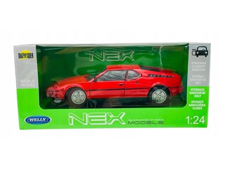 WELLY 1:34 BMW M1, czerwony