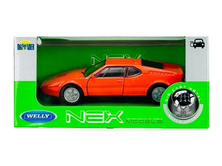 WELLY 1:34 BMW M1 pomarańczowy