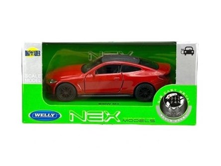 WELLY 1:34 BMW M4 Czerwone