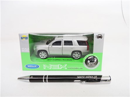 WELLY 1:34 Cadillac Escalade 2017 srebrny