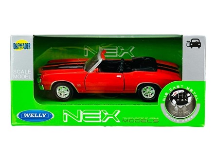 WELLY 1:34 Chevrolet Chevelle SS 454 1971 czerwony