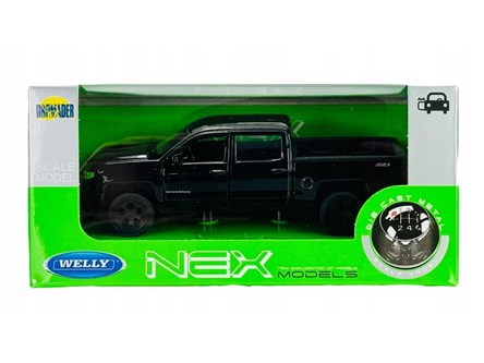 WELLY 1:34 Chevrolet Silverado 2017 czarny