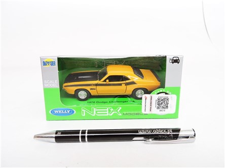 WELLY 1:34 Dodge Challenger T/A 1970 pomarańczowy
