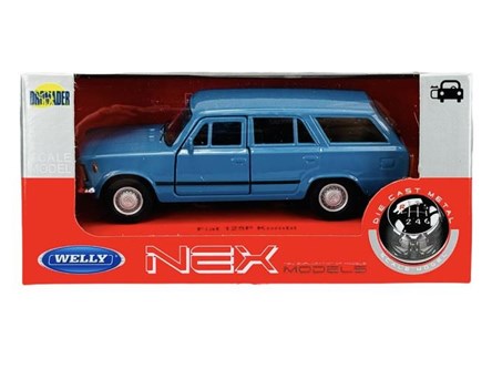 WELLY 1:34 Fiat 125P Kombi niebieski