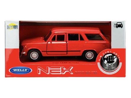 WELLY 1:34 Fiat 125P Kombi czerwony