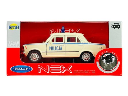 WELLY 1:34 Fiat 125P milicja, beżowy