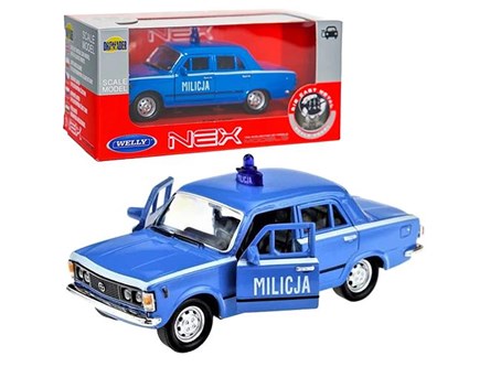 WELLY 1:34 Fiat 125P milicja
