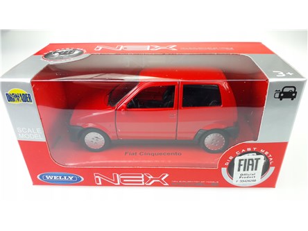 WELLY 1:34 Fiat Cinquecento czerwony