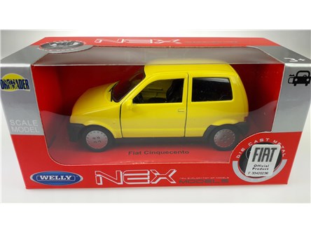 WELLY 1:34 Fiat Cinquecento żółty