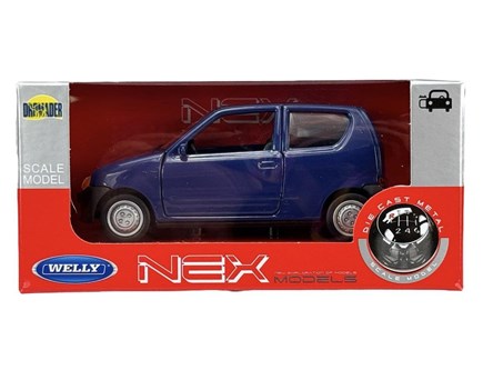 WELLY 1:34 Fiat Seicento granatowy