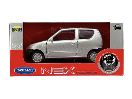 WELLY 1:34 Fiat Seicento srebrny