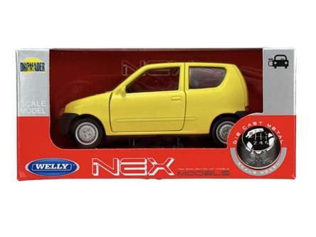 WELLY 1:34 Fiat Seicento żółty