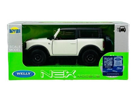 WELLY 1:34 Ford Bronco 2023 biały