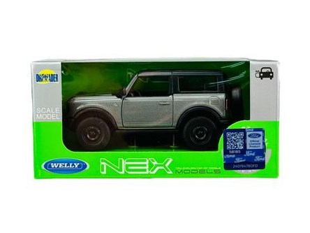WELLY 1:34 Ford Bronco 2023 grafitowy