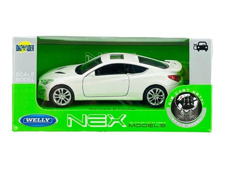 WELLY 1:34 Genesis II Coupe biały