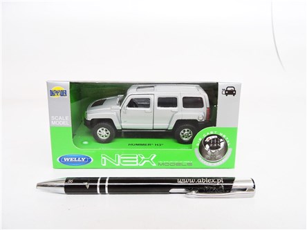 WELLY 1:34 Hummer H3 srebrny
