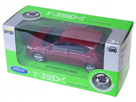 WELLY 1:34 Hyundai i30 2009 czerwony