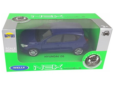 WELLY 1:34 Hyundai i30 2009 niebieski