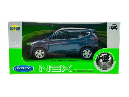 WELLY 1:34 Hyundai Santafe granatowy