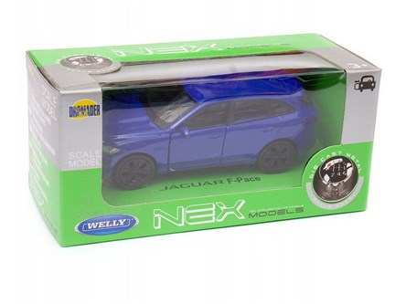 WELLY 1:34 Jaguar F-Pace niebieski
