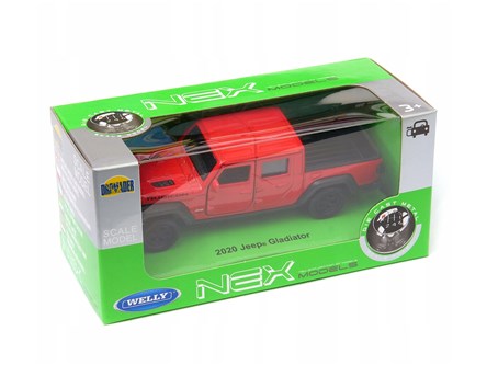 WELLY 1:34 Jeep Gladiator 2020 czerwony