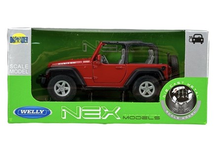 WELLY 1:34 Jeep Wrangler Rubicon czerwony