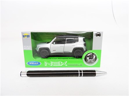 WELLY 1:34 Jeep Renegade Trailhawk 2016 srebrny