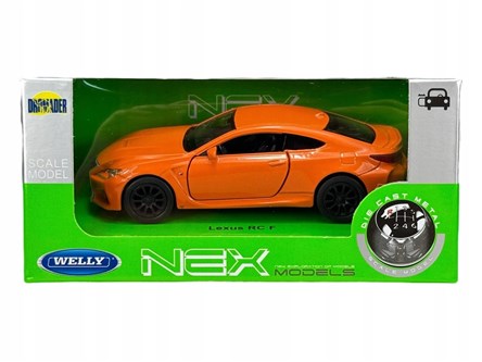 WELLY 1:34 Lexus RC F pomarańczowy