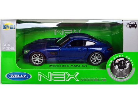 WELLY 1:34 Mercedes-AMG GT granatowy