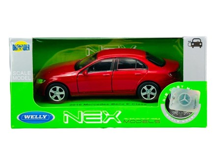 WELLY 1:34 Mercedes-Benz E-Class 2016 czerwony