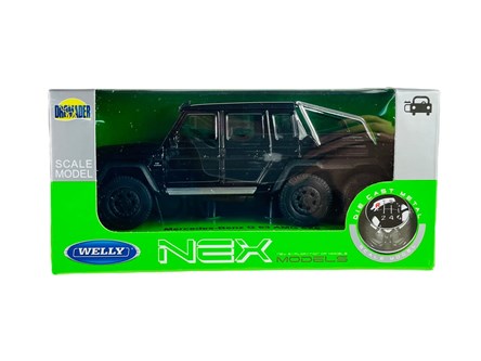 WELLY 1:34 Mercedes-Benz G 63 AMG 6x6 czarny