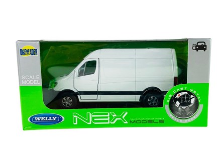 WELLY 1:34 Mercedes-Benz Sprinter Panel Van biały