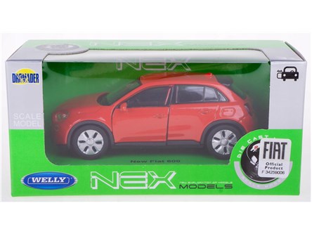 WELLY 1:34 New Fiat 600 czer