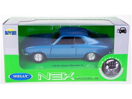 WELLY 1:34 Opel Manta A 1970 niebieski