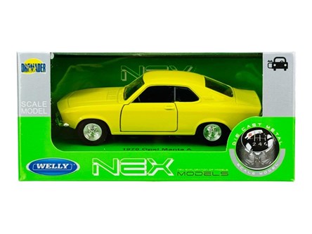 WELLY 1:34 Opel Manta A 1970 żółty