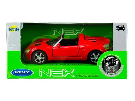 WELLY 1:34 Opel Speedster 2001 czerwony