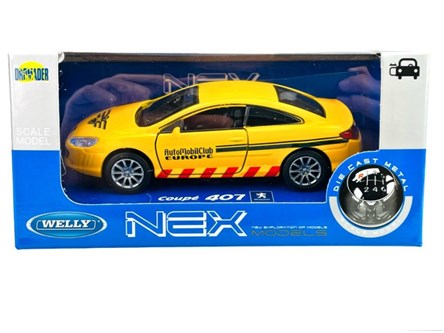 WELLY 1:34 Peugeot coupe 407 auto mobil club