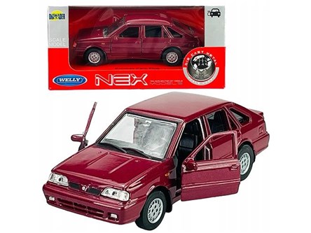 WELLY 1:34 Polonez Caro Plus bordowy