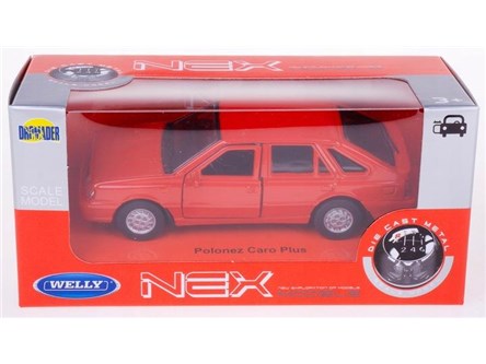 WELLY 1:34 Polonez Caro Plus czerwony