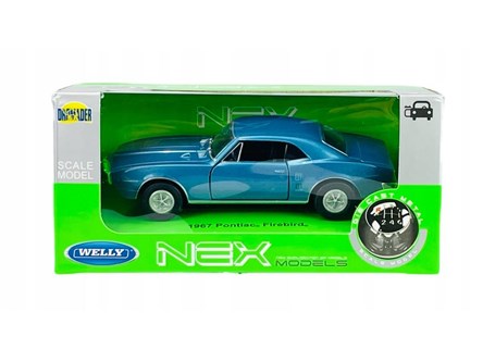 WELLY 1:34 Pontiac Firebird 1967 niebieski