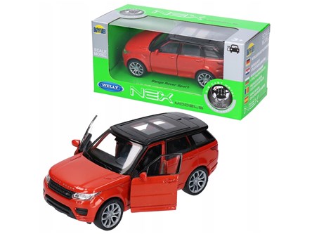 WELLY 1:34 Range Rover Sport pomarańczowy