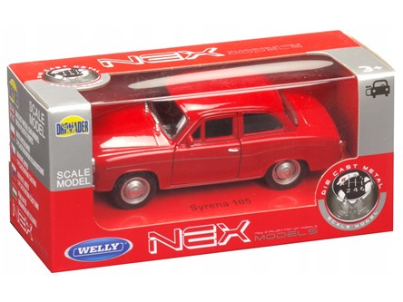 WELLY 1:34 Syrena FSO 105 czerwona