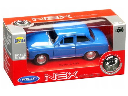 WELLY 1:34 Syrena FSO 105 niebieska