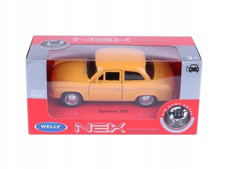 WELLY 1:34 Syrena FSO 105 , pomarańcz