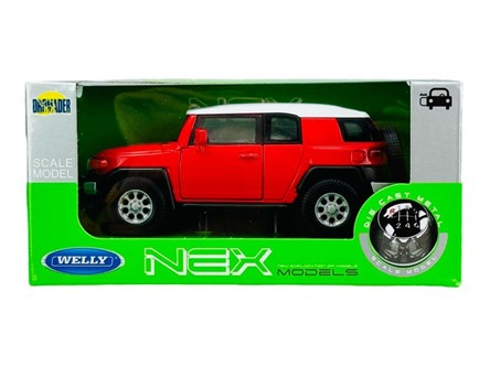 WELLY 1:34 Toyota FJ Cruiser czerwona