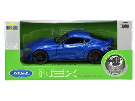 WELLY 1:34 Toyota GR supra niebieska