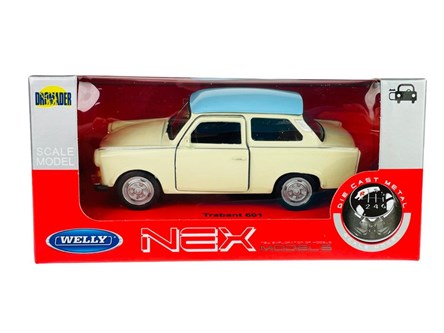 WELLY 1:34 Trabant 601 beżowy niebieski dach