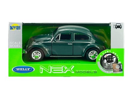 WELLY 1:34 Volkswagen Beetle zielony