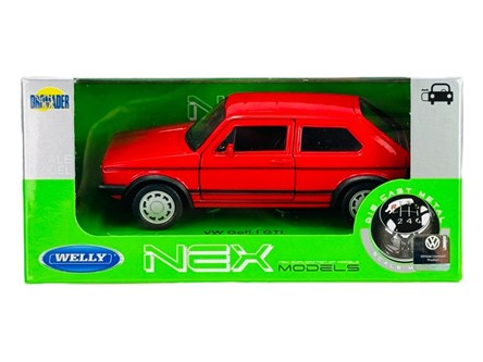 WELLY 1:34 Volkswagen Golf I GTI czerwony