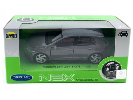 WELLY 1:34 Volkswagen Golf 8 GTI 1:38 szary
